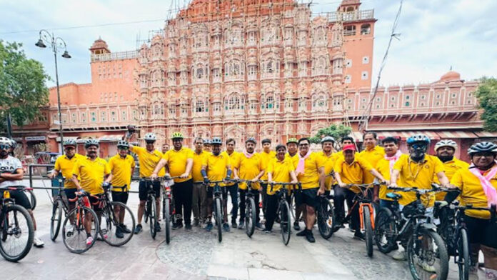 Jaipur Medical Association gave the message of raising awareness about environment and health in the cycle rally