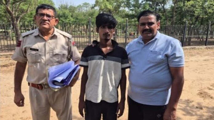 A cunning vehicle thief who stole a two-wheeler (scooty) was caught