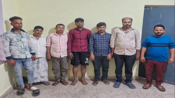 Seven gamblers arrested for gambling