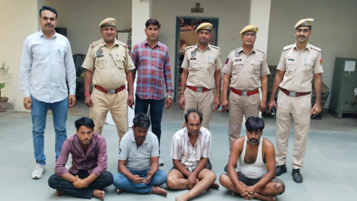 Four miscreants who stole cables by claiming to be JVVNL contractors were arrested