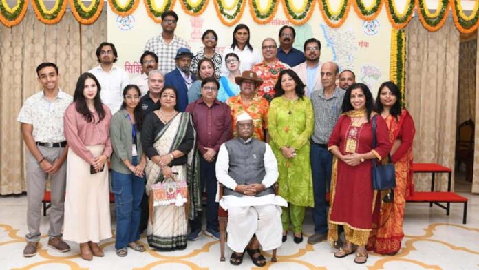 A grand ceremony was organized at Raj Bhawan Jaipur on the foundation day of four states