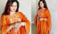 Rashami Desai's ethnic look in orange outfit