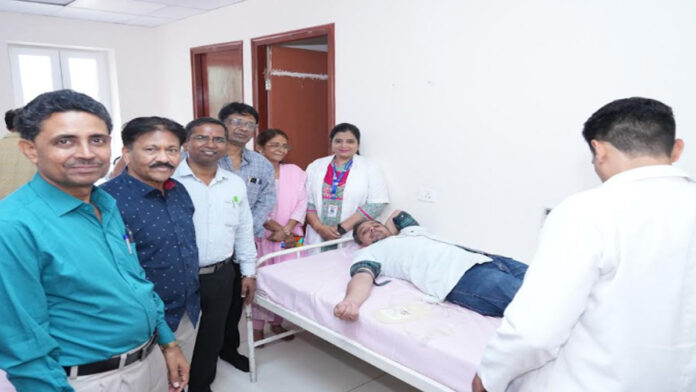 Blood donation camp organized at National Ayurveda Institute, Jaipur