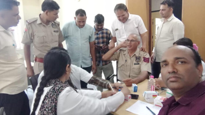 NCD camp organized for policemen at Manak Chowk police station