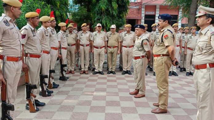 DCP West Meena inspected Chaumu police station