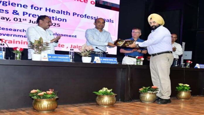 Cyber ​​security protection shield on Doctors Day
