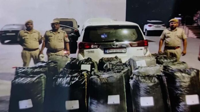 On the information of CID CB Jaipur, four and a half quintals of dodachura worth Rs 67.50 lakh was seized