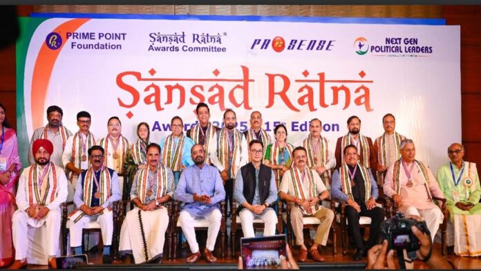 mad Rajya Sabha MP and BJP State President Madan Rathore received the prestigious