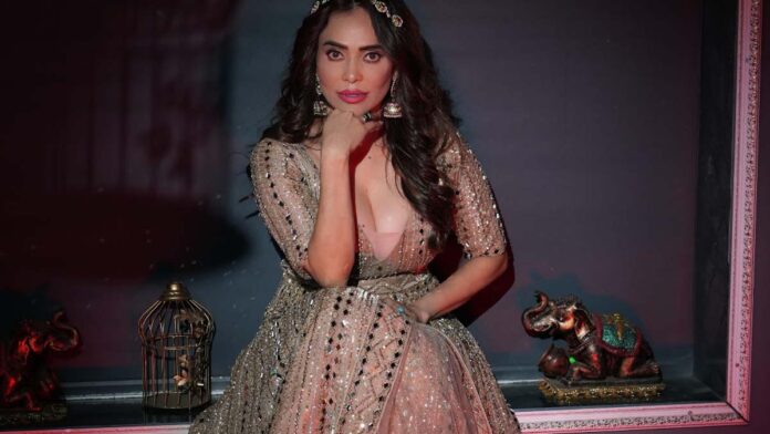 Nikita Rawal lights up the fashion radar in a golden shimmer look