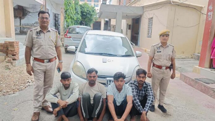 Four miscreants arrested for kidnapping and robbery