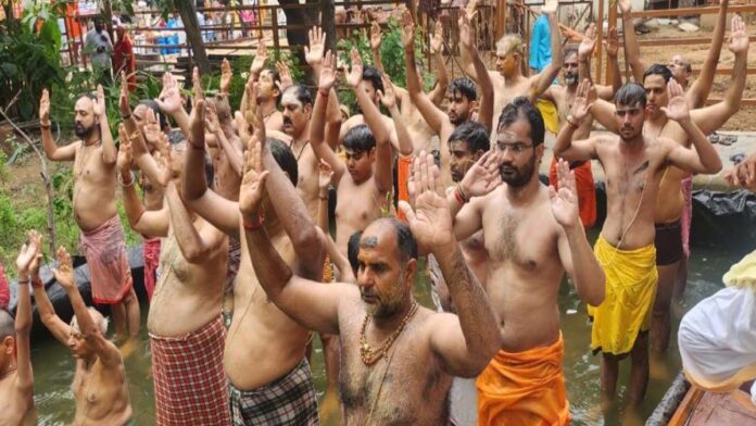 Upanayan ceremony of Brahmin boys on Rishi Panchami