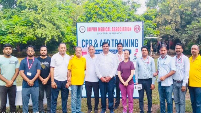 Conducting CPR and AED training