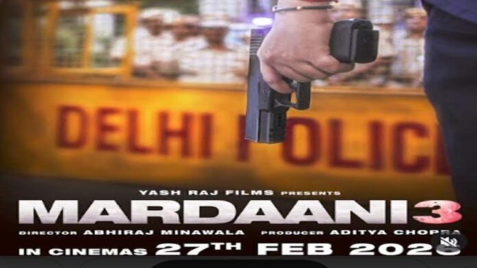 A powerful poster of Mardaani 3 is out on Navratri. A powerful poster of Mardaani 3 is out on Navratri.