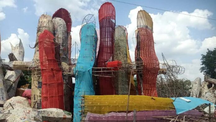 Ravana effigies begin to take shape in Jaipur