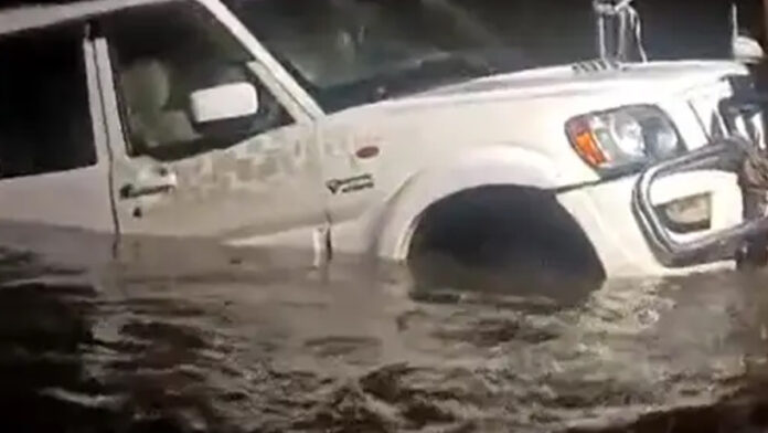 Scorpio swept away due to heavy rain in Amer area
