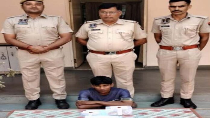 A notorious burglar arrested for committing a robbery A notorious burglar arrested for committing a robbery