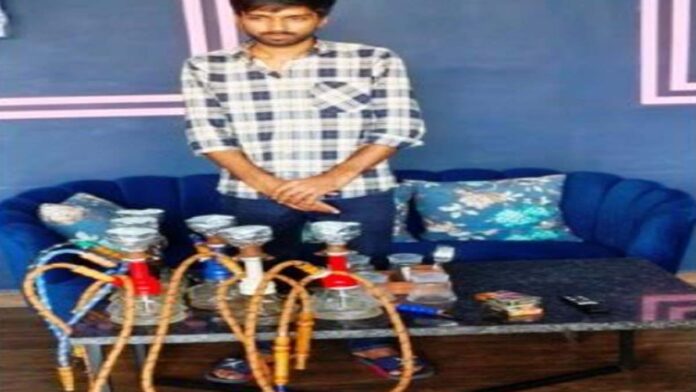 A raid was conducted on a hookah bar operating under the guise of a cafe and restaurant. A raid was conducted on a hookah bar operating under the guise of a cafe and restaurant.
