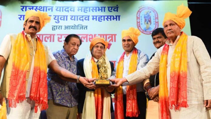 Rezangla Raj Kalash Yatra receives grand welcome in Jaipur Rezangla Raj Kalash Yatra receives grand welcome in Jaipur