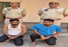 नकबजनी की वारदात करने वाले दो नकबजनों को धर-दबोचा