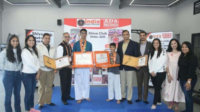 Aarav and Ahaan created history in Taekwondo with 113 and 274 kicks in one minute.