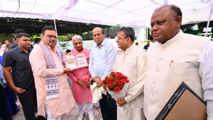 Chief Minister Bhajan Lal Sharma released the poster of Khola Hanumanji Annakut Festival.