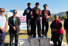 एथलेटिक्स प्रतियोगिता के दूसरे दिन खिलाड़ियों का शानदार प्रदर्शन The athletes delivered outstanding performances on the second day of the athletics competition.