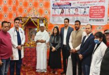 श्री अमरापुर स्थान पर नि:शुल्क स्वास्थ्य जांच शिविर