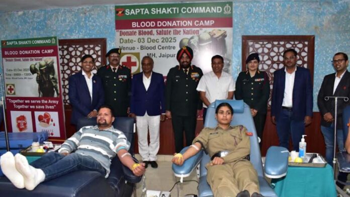 Army Day: Blood donation camp organised at Jaipur Military Hospital