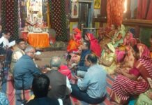 सीताराम जी मंदिर में मनाई व्यंजन द्वादशी Vyanjan Dwadashi celebrated in Sitaram Ji Temple