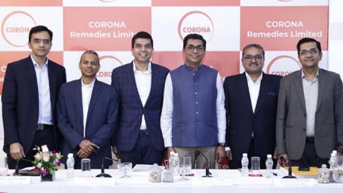 The window for investing in Corona Remedies Limited will open on December 8th.