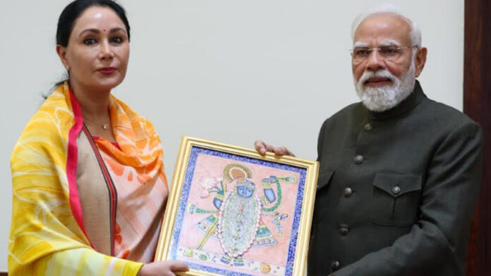 Deputy Chief Minister Diya Kumari met with PM Narendra Modi. Deputy Chief Minister Diya Kumari met with PM Narendra Modi.