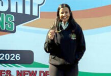 नेशनल यूथ गेम्स में आईआईएस की छात्रा संयोगिता शेखावत ने जीता कांस्य पदक IIS student Sanyogita Shekhawat won a bronze medal at the National Youth Games.