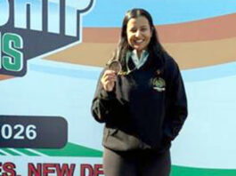 नेशनल यूथ गेम्स में आईआईएस की छात्रा संयोगिता शेखावत ने जीता कांस्य पदक IIS student Sanyogita Shekhawat won a bronze medal at the National Youth Games.