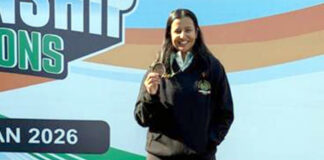 नेशनल यूथ गेम्स में आईआईएस की छात्रा संयोगिता शेखावत ने जीता कांस्य पदक IIS student Sanyogita Shekhawat won a bronze medal at the National Youth Games.