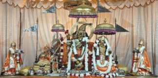 गणतंत्र दिवस की पूर्व संध्या पर गोविंद देवजी मंदिर में राष्ट्र मंगल महायज्ञ आज A five-kund Gayatri Mahayagna will be held today at the Govind Devji Temple.