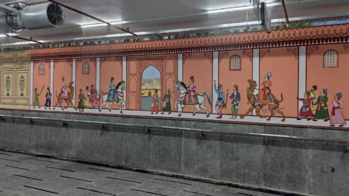 The new underground parking facility at the Rajasthan High Court is ready.