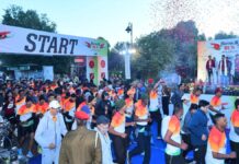 पूर्व सैनिकों के सम्मान में ‘ऑनर रन’ मैराथन का आयोजन A 'Honor Run' marathon was organized in honor of ex-servicemen.