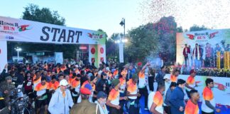 पूर्व सैनिकों के सम्मान में ‘ऑनर रन’ मैराथन का आयोजन A 'Honor Run' marathon was organized in honor of ex-servicemen.