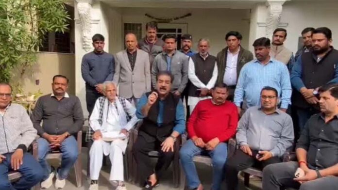 Pratap Singh Khachariyawas took to the streets to demand justice for the workers of a metal factory. Pratap Singh Khachariyawas took to the streets to demand justice for the workers of a metal factory.