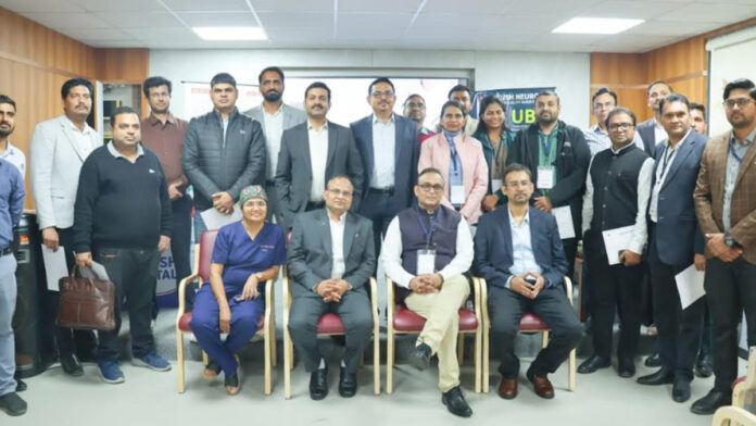 A live workshop on UBE technique was held at Priyush Hospital.