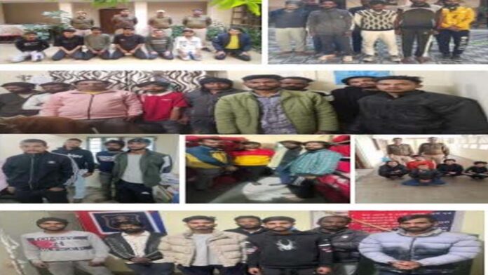 Major police operation in Jaipur: 327 criminals arrested in one day.