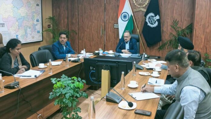 Director General of Police Rajiv Kumar Sharma reviews police recruitment preparations