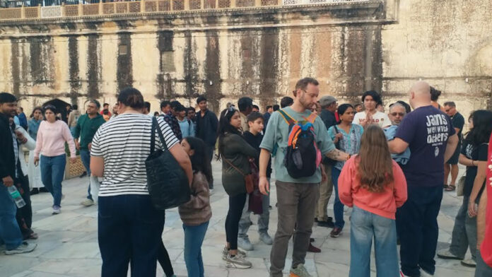 Pink City is immersed in New Year celebrations.