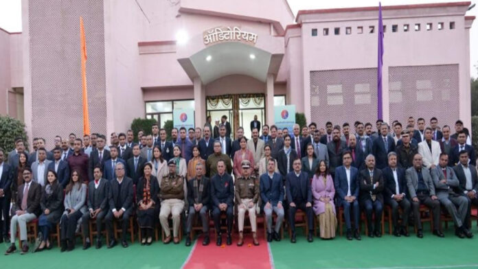 The state-level police conference concluded with a presentation by the Chief Secretary on the topic of policing in developed India.