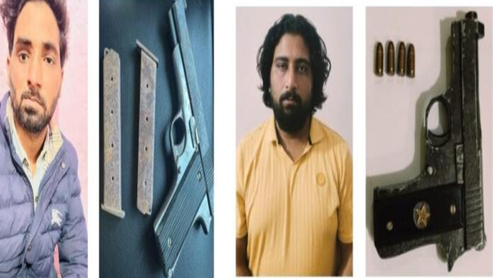 Police crack down on illegal weapons.