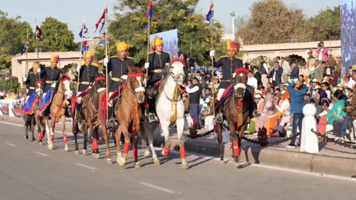 A unique blend of valor and culture of the Rajasthan Police.