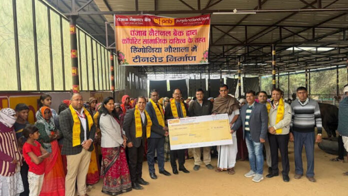 Construction of tin sheds at Hingonia Gaushala under CSR initiative.