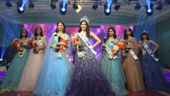 Ritika Chaudhary won the Miss Urvashi-4 title at the grand finale in Jaipur.