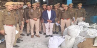 पूर्व में जब्त की गई ढाई करोड़ से अधिक के मादक पदार्थ नष्ट
