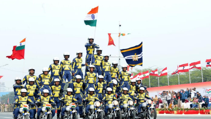 The army's bravery was displayed on Palace Road.